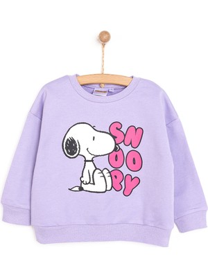 Snooze Baby Snoopy Snoopy Kız Sweatshirt Kız Bebek