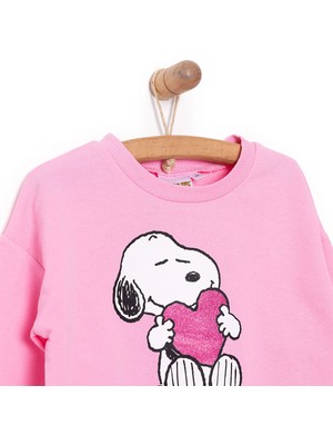 Snooze Baby Snoopy Snoopy Kız Sweatshirt Kız Bebek