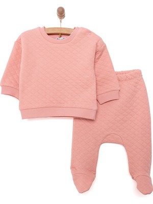 Hellobaby Yenidoğan Kapitone Sweatshirt-Patikli Alt 2li Takım Unisex