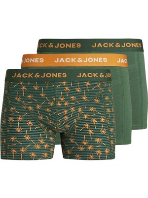 Jack & Jones Ula Yeşil Palmiye 3'lü Erkek Boxer Iç Çamaşırı 12250225