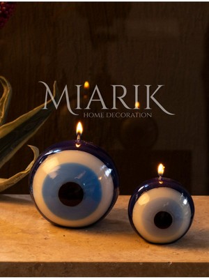 Miarik Design Nazar Boncuğu Mum 2li Set