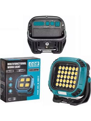 Powermaster MX-W893 4000K - 7000K - Kırmızı 30 Cob Ledli Çok Fonksiyonlu Çalışma Lambası (Powerbank)