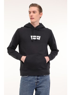 Levi's Levı’s Lse T2 Std Graphıc Hood S Siyah Erkek Sweatshirt