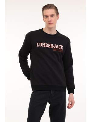 Lumberjack ml Uneg 16TY-505 4pr Siyah Erkek Sweatshirt