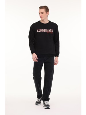 Lumberjack ml Uneg 16TY-505 4pr Siyah Erkek Sweatshirt