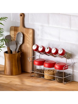 Emsan Simple Standlı Baharatlık Seti 8'li