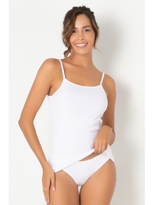 Doremi Kadın Atlet İnce Askılı Pamuk Kumaş ile Günlük Kullanım için Rahat ve Şık Tasarım