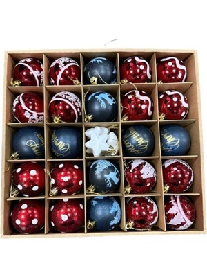 Tekno Trust Kutulu Karişik Ağaç Süsü 37 Parça