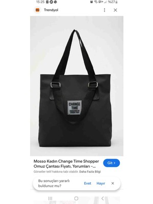 Bag Vitrin Shange Time Suya Dayanıklı Kadın Büyük Boy Çanta