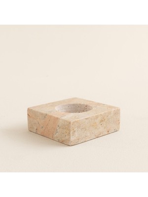 Square Mermer Mumluk 8x2,5 cm Natural