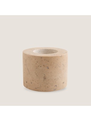 Circle Mermer Mumluk 8x6 cm Natural