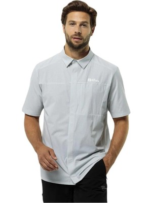 Jack Wolfskin Vandra S/S Shirt M Erkek Gri Gömlek