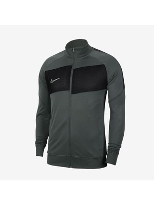 Nike Erkek Düz Desenli M Nk Df Acdpr Jkt K Sweatshirt BV6918_069 Rahat Kesim Gri