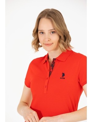 U.S. Polo Assn. Kadın Kırmızı Tişört Basic 50262698-VR030