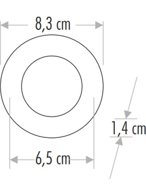 Horoz Slim 3W SMD LED Sarı Işık