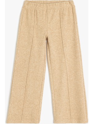 Koton Nervür Detaylı Beli Lastikli Viskon Karışımlı Pantolon
