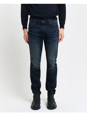 Gant Erkek Lacivert Regular Fit Pantolon 1000244.964