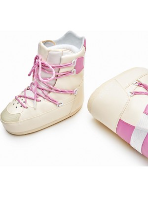 Moon Boot Kadın Bot (Kar) 14028200-002 Moon Boot Sneaker Mıd Frozen Dew / Pink