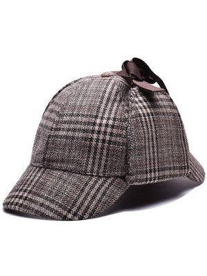 Xhltd Sherlock Holmes Dedektif Bere Şapka Unisex Cosplay Aksesuarları (Haki) (Yurt Dışından)