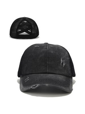 Xhltd Kadın At Kuyruğu Beyzbol Pamuk Kapaklar, Yaz Snapback Şapka (E) (Yurt Dışından)