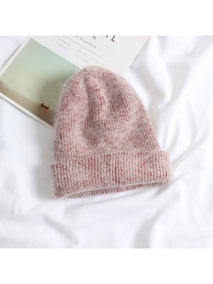 Xhltd Kış Şapka Gerçek Tavşan Kürk Kış Şapkalar Kadınlar Için Moda Sıcak Beanie Şapka Kadınlar Katı Yetişkin Kapak Kafa Kap | Bayan Skullies Ve;kasket (Yurt Dışından)