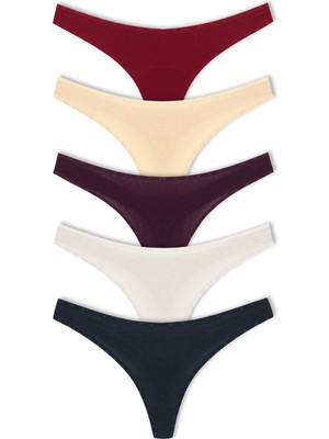 HNX 5'li Pamuklu Tanga Kadın Külot