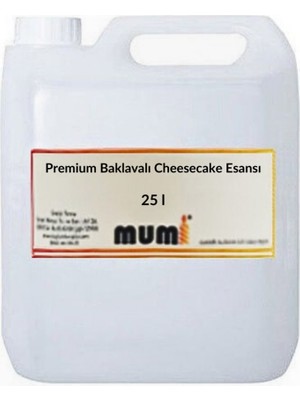Premium Baklavalı Cheesecake Mum Esansı 25 Litre
