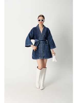 Modesto Denim Kimono Mavi