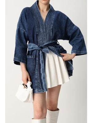 Modesto Denim Kimono Mavi