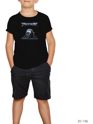 Megadeth Skull Chain Siyah Çocuk Tişört