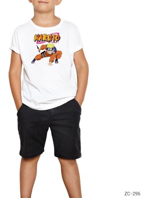 Z zepplin Naruto Beyaz Çocuk Tişört