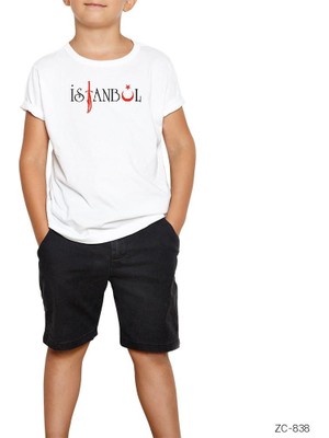 Istanbul Osmanlı Kılıç Beyaz Çocuk Tişört