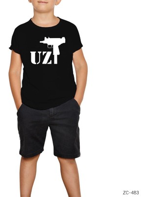 Uzi Underground Siyah Çocuk Tişört