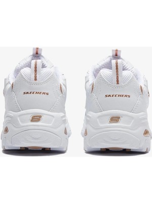 Skechers Summits Air Cooled Memory Foam D'lites Fresh Start Leather Sneaker  Deri Hafızalı Taban Günlük Spor Ayakkabı Beyaz