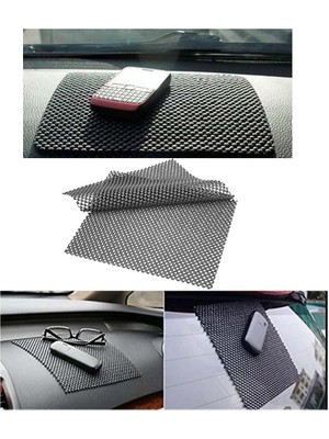 Binbir Reyon Araç Torpido Kaydırmaz Ped Siyah 2 Adetli Set 25X30CM KF028