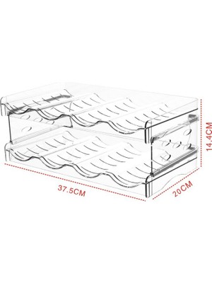 Dream Nook Şeffaf Kırmızı Şarap Rafı, Su Bardağı, Içecekler Depolama Rafına Istiflenebilir, Çok Fonksiyonlu Katlanır Ev Tipi Depolama (Yurt Dışından)