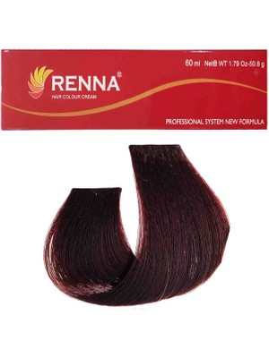 Renna Saç Boyası Tüp 60 Ml - 6-34 Koyu Kumral Dore Bakır