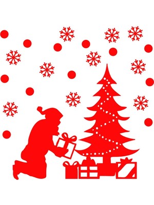 Tekno Trust Hediye Paketlerini Ağacın Yanına Getiren Noel Baba Yılbaşı Süslemeleri