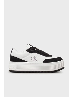 Calvin Klein Logolu Kalın Tabanlı Sneaker Ayakkabı YW0YW0179701W Bayan Ayakkabı YW0YW01797 01W