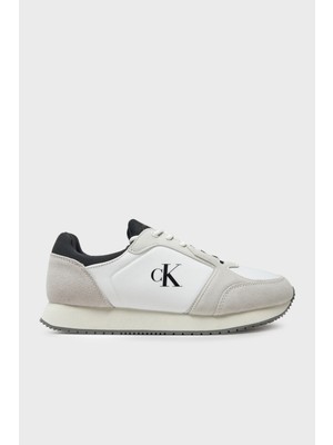 Calvin Klein Logo Baskılı Süet Detaylı Sneaker Ayakkabı YM0YM011520LF Erkek Ayakkabı YM0YM01152 0lf