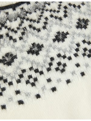 Fair Isle Desenli Kazak (6-16 Yaş)