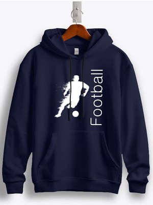 MGAX Football Player Baskılı Kapüşonlu Sweatshirt