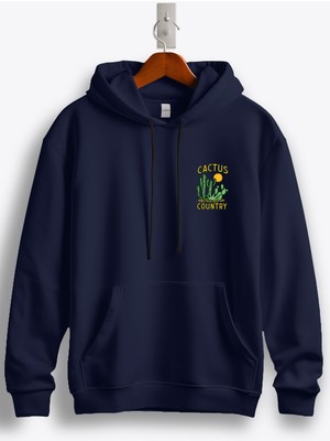 MGAX Cactüs Country Arma Baskılı Kapüşonlu Sweatshirt