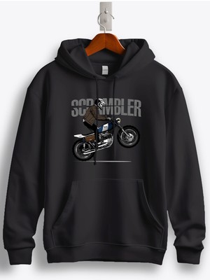 MGAX Scrambler Baskılı Kapüşonlu Sweatshirt