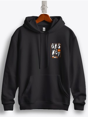 MGAX Born To Win Basketball Arma Baskılı Kapüşonlu Sweatshirt