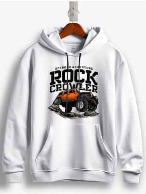 MGAX Off Road Adventure Rock Crowler Baskılı Kapüşonlu Sweatshirt