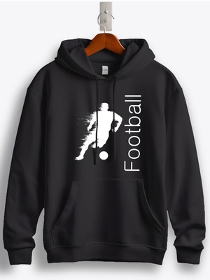 MGAX Football Player Baskılı Kapüşonlu Sweatshirt