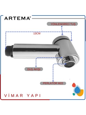 Artema A3330001YP Artema - Pull Out El Duşu - A3326701