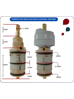 Artema A31781YP:SOLID Artema Plast Termostatik Kartuş