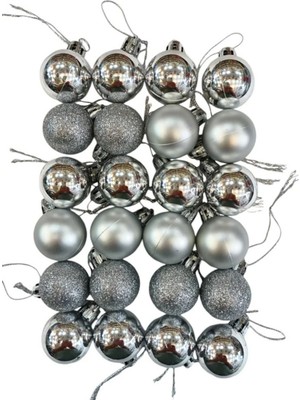 Tekno Trust 24 Lü 3 cm Cici Top Yılbaşı Ağaç Süsü